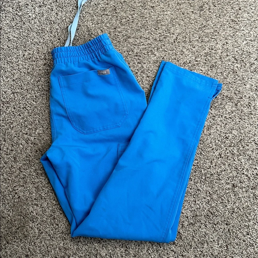Figs Bright Blue scrub Joggers pant size Xxs p